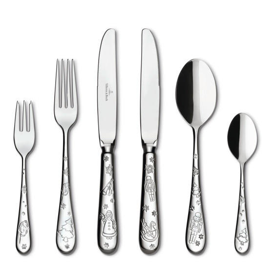JEDILNI PRIBOR   30-delni  nerjaveče jeklo   - srebrne barve, Design, kovina (44/29/6,5cm) - Villeroy & Boch