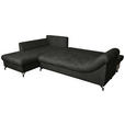 Freisteller von Carryhome ECKSOFA Schwarz Struktur.