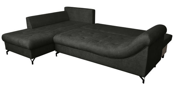 Freisteller von Carryhome ECKSOFA Schwarz Struktur.