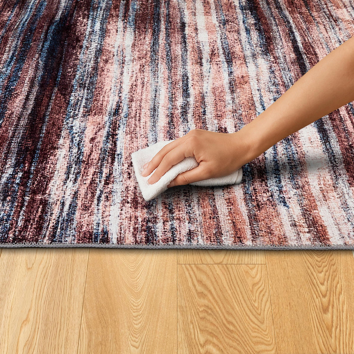 FLACHWEBETEPPICH 120/180 cm Piper Braun, Rot, Beige rechteckig  - Beige/Rot, Basics, Textil (120/180cm) - Astra