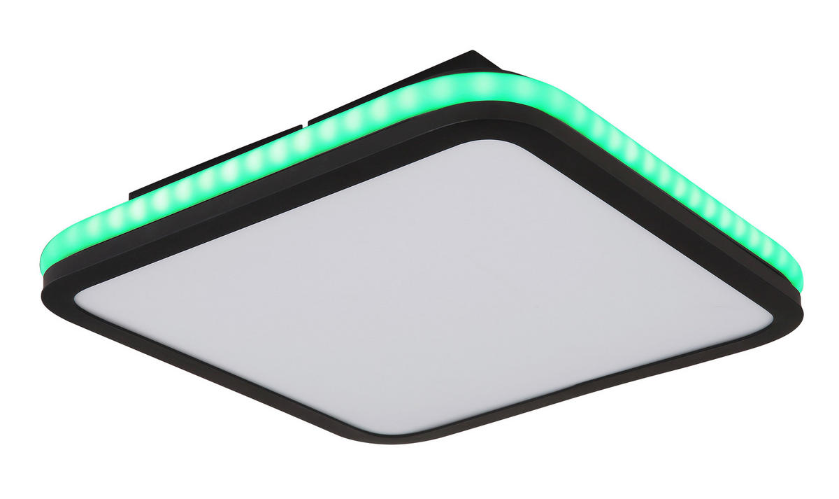 LED SVJETILJKA STROPNA JAXXI  - crna/opalna, Basics, metal/plastika (35,5/35,5/7cm)