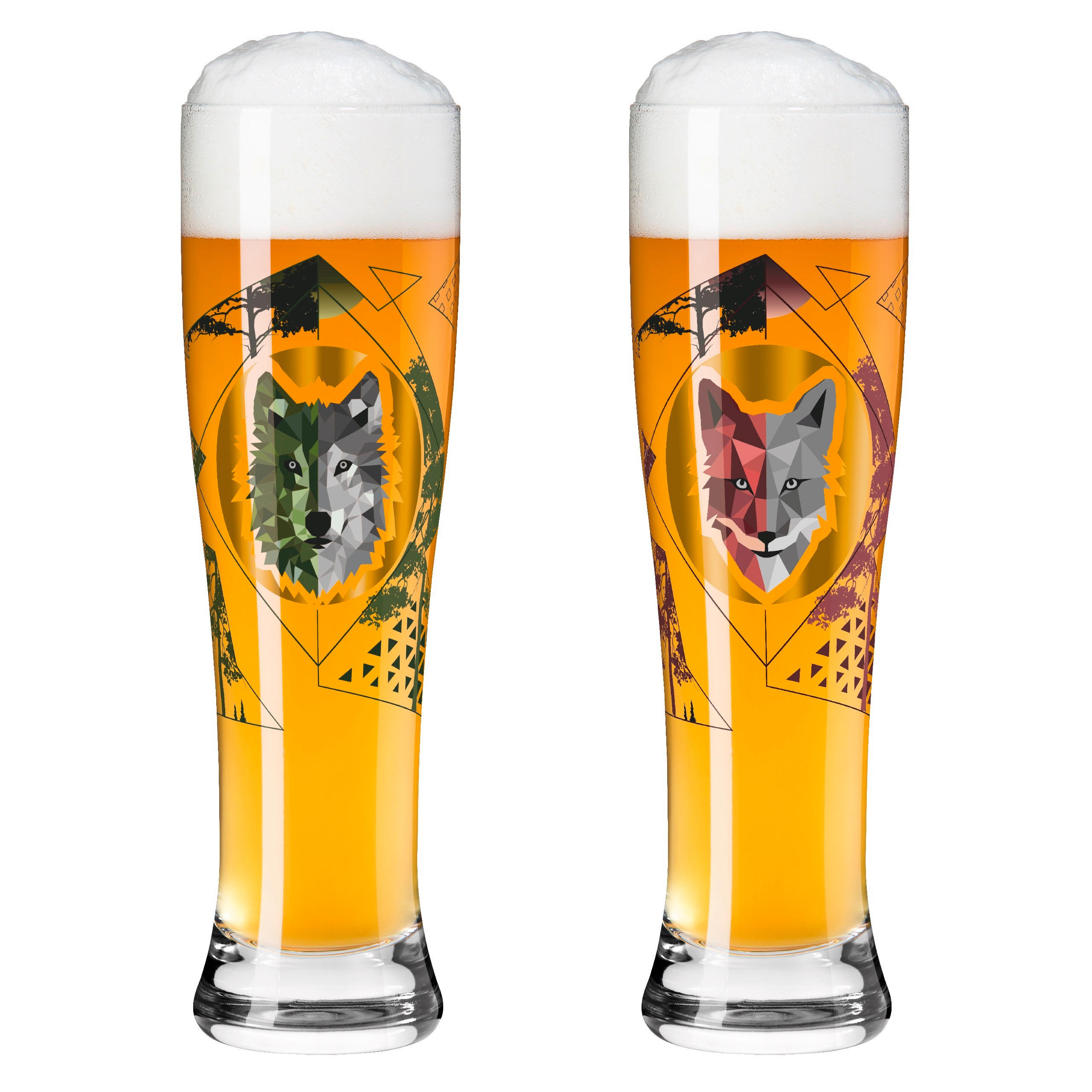 GLÄSERSET Brauchzeit 2-teilig  - Multicolor, Basics, Glas (16,2/26,6/8,1cm) - Ritzenhoff