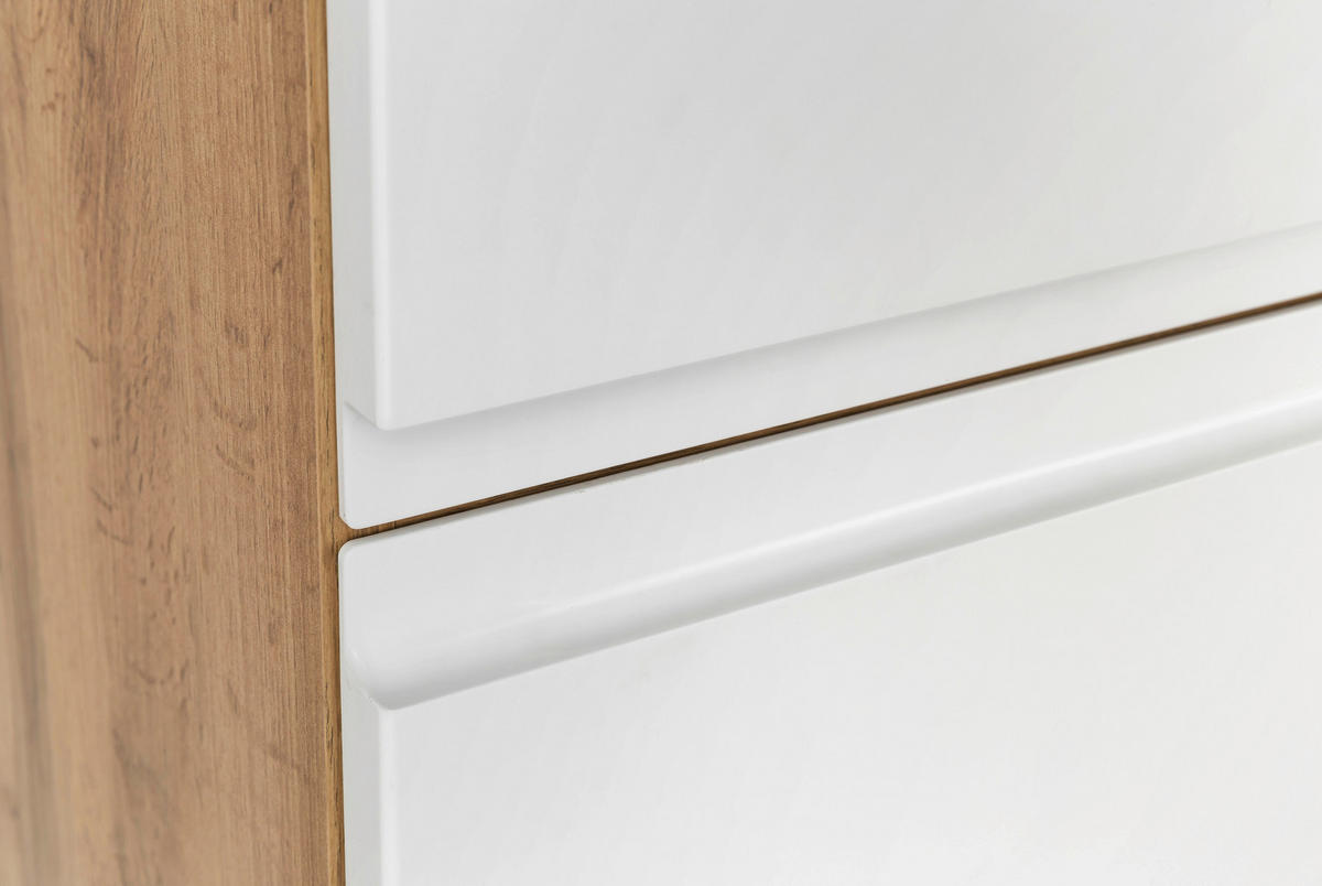 HOCHSCHRANK 65/180/35 cm  - Eiche Wotan/Weiß, MODERN, Holzwerkstoff (65/180/35cm) - Held