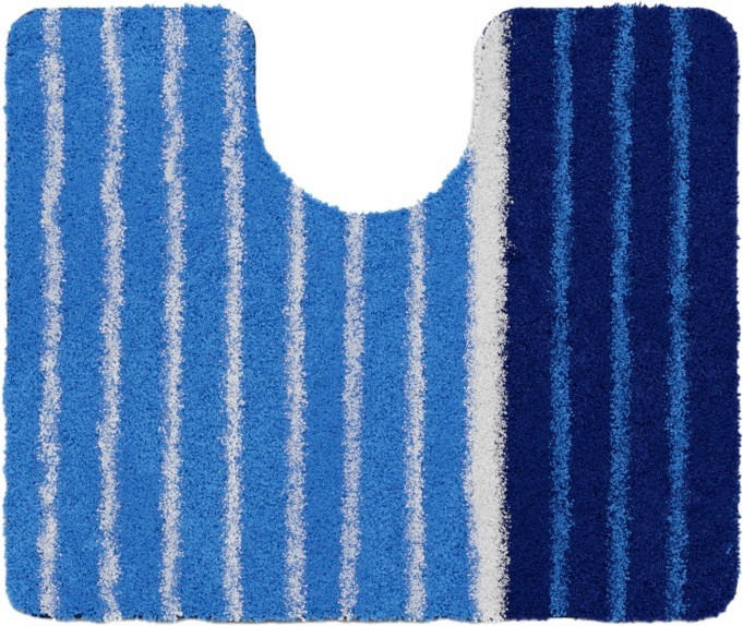 WC-VORLEGER Blau 50/60 cm  - Blau, Basics, Kunststoff/Textil (50/60cm) - Grund