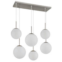 HÄNGELEUCHTE KOP 93,5/43/120 cm   - Transparent/Weiß, Design, Glas/Kunststoff (93,5/43/120cm)