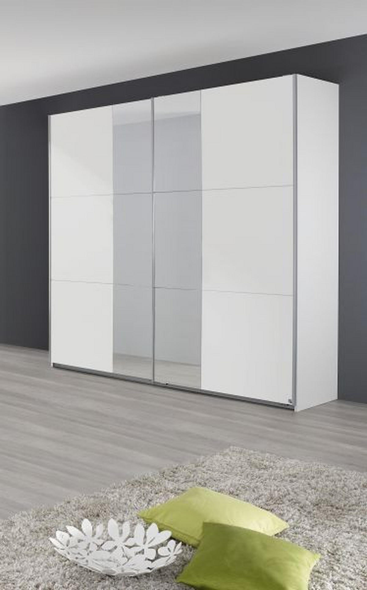 SKŘÍŇ S POSUVNÝMI DVEŘMI, 175/210/59 cm - barvy hliníku, Moderní, kompozitní dřevo/plast (175/210/59cm)