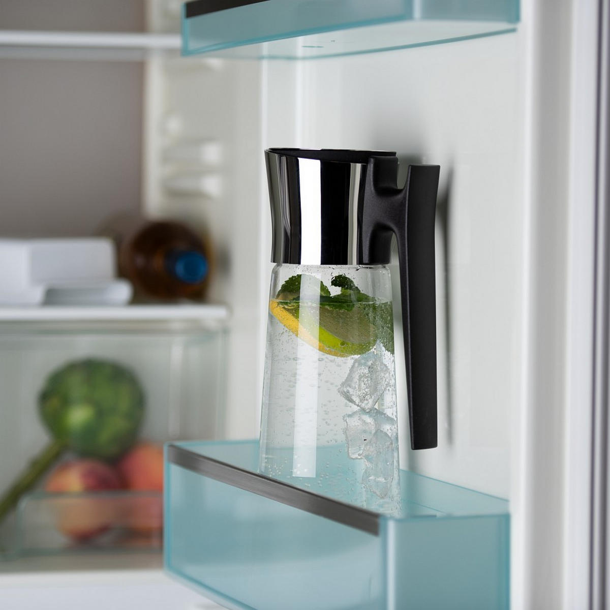 WASSERKARAFFE 1,5 l  - Schwarz, Konventionell, Glas/Kunststoff (15/31cm) - WMF