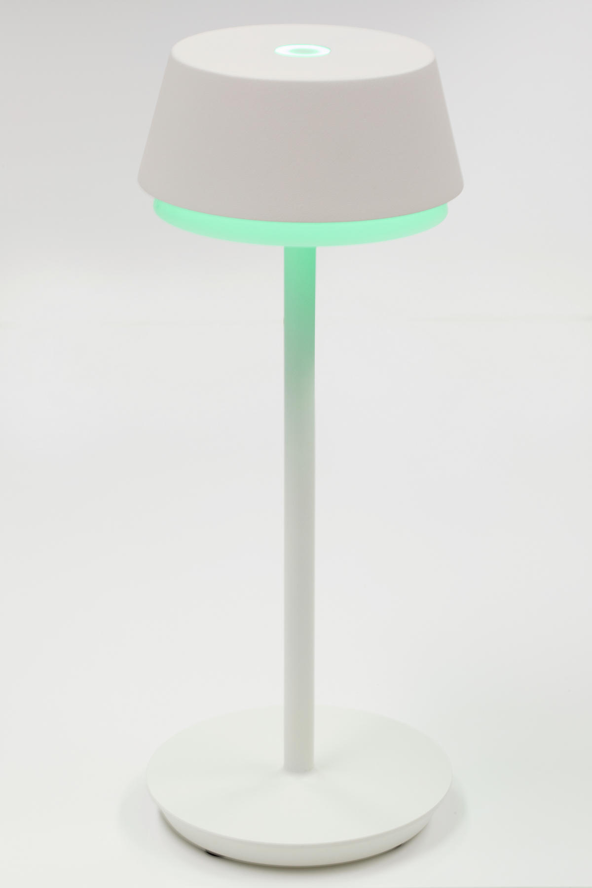 STOLNÍ LED LAMPA, dotykový stmívač, 12/30 cm  - bílá, Basics, kov/plast (12/30cm) - Dieter Knoll