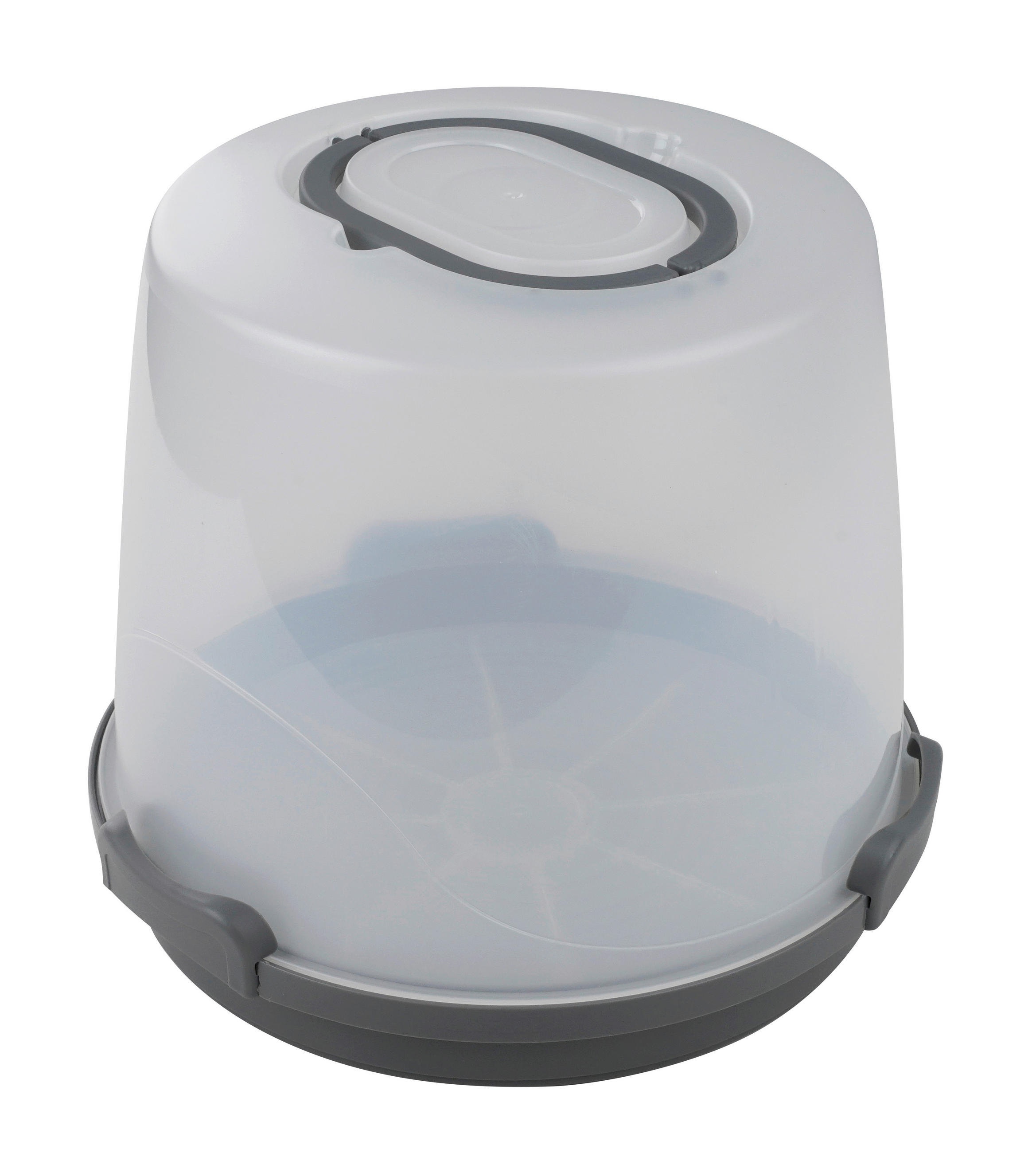 BOX NA PRENÁŠANIE MÚČNIKOV  - biela/tmavosivá, Basics, plast (25cm) - Dr.Oetker