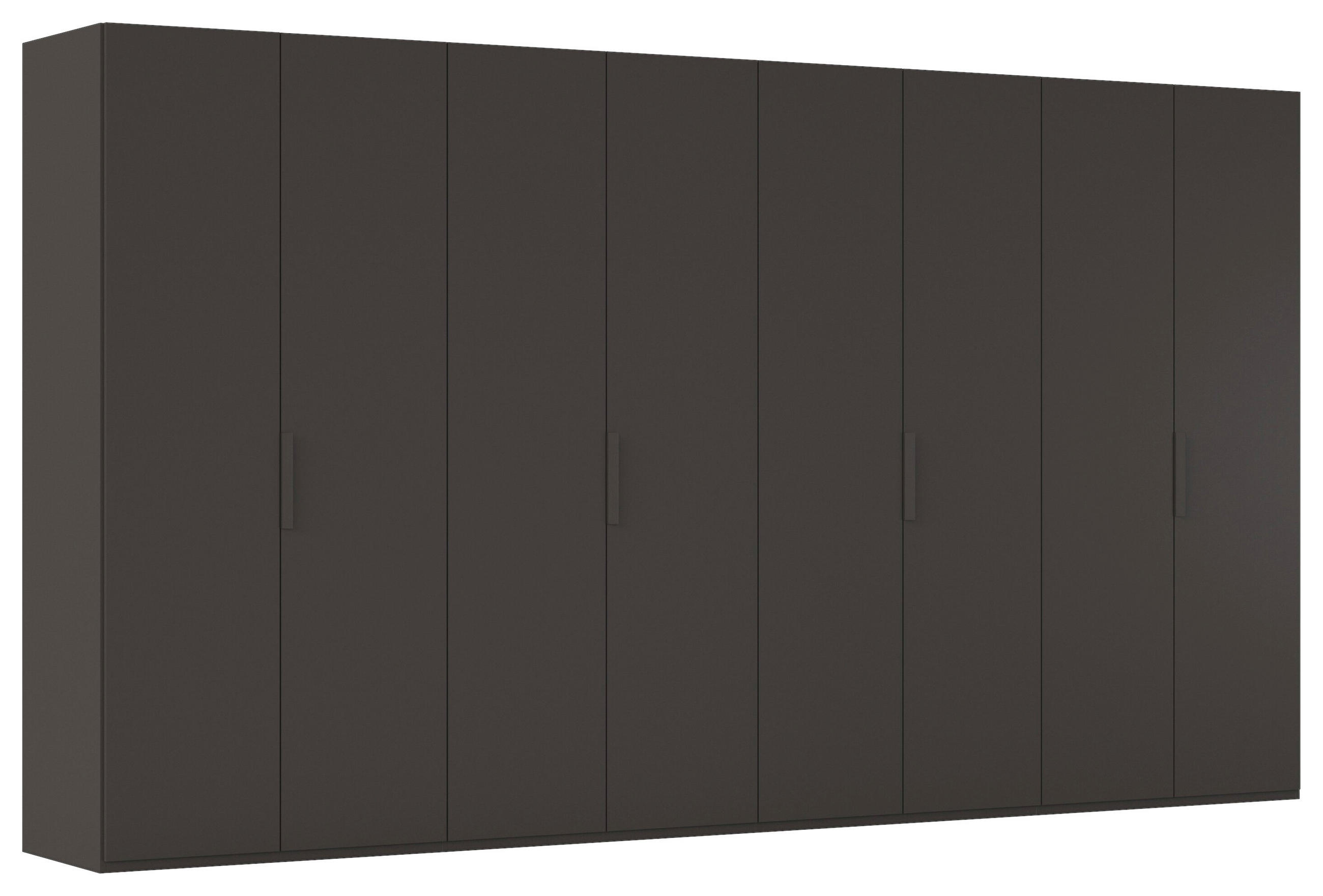 DREHTÜRENSCHRANK 400/223/61 cm,  in Graphitfarben, 8-türig  - Graphitfarben, Basics, Holzwerkstoff/Metall (400/223/61cm) - Novel