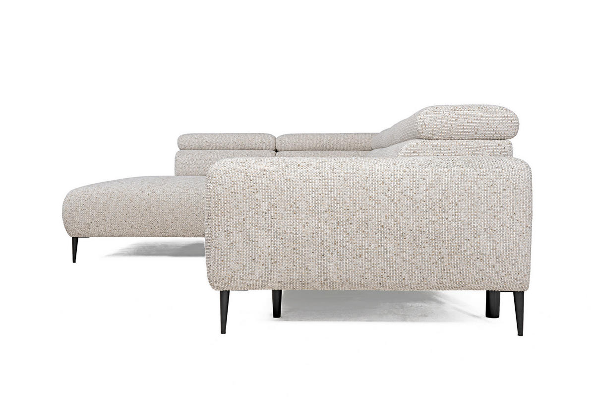 SOFFA i textil ecru  - svart/ecru, Design, metall/textil (304/77/108cm) - Stylife