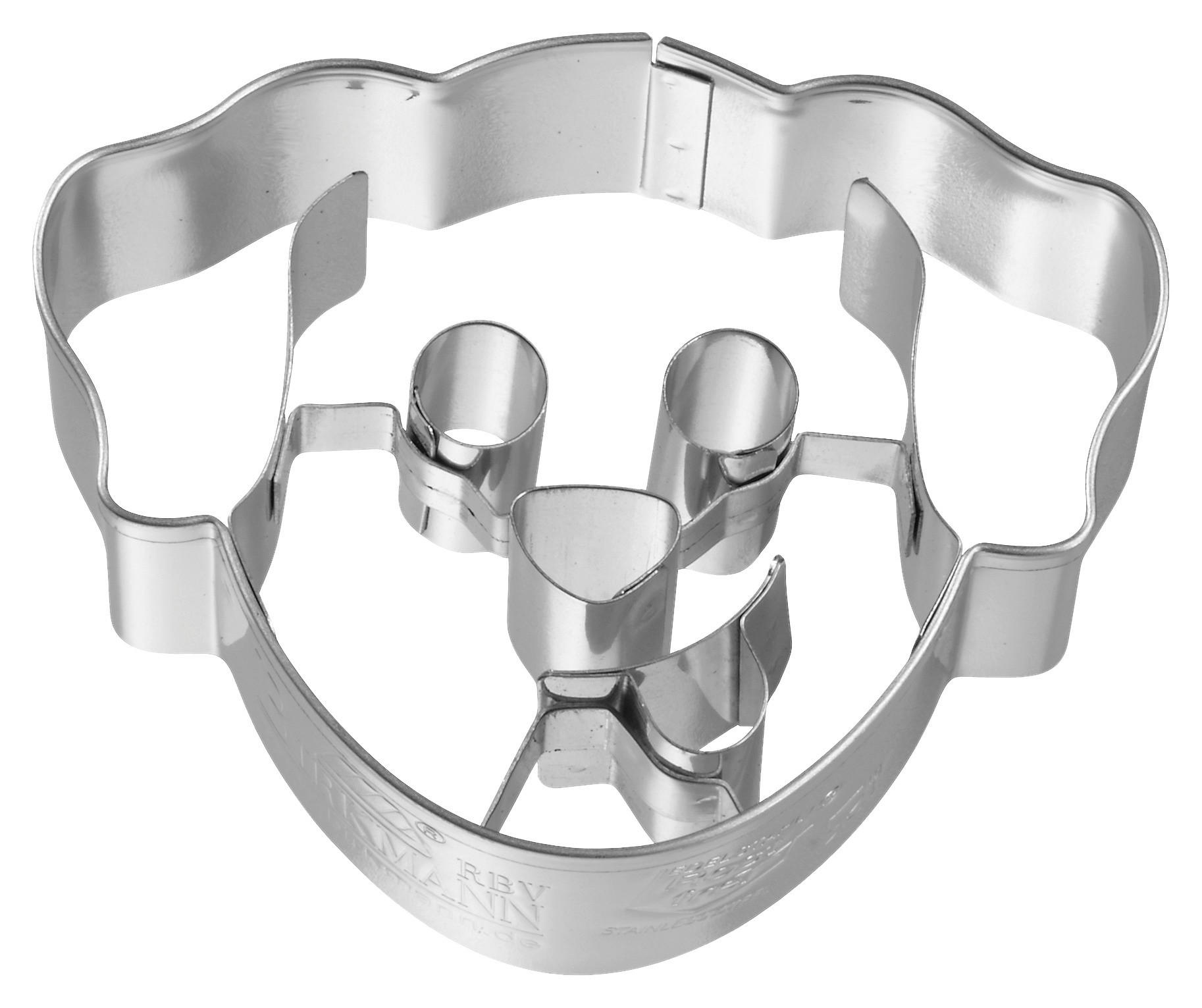 KEKSAUSSTECHFORM - Edelstahlfarben, Basics, Metall (7/2,5/5,6cm) - Birkmann