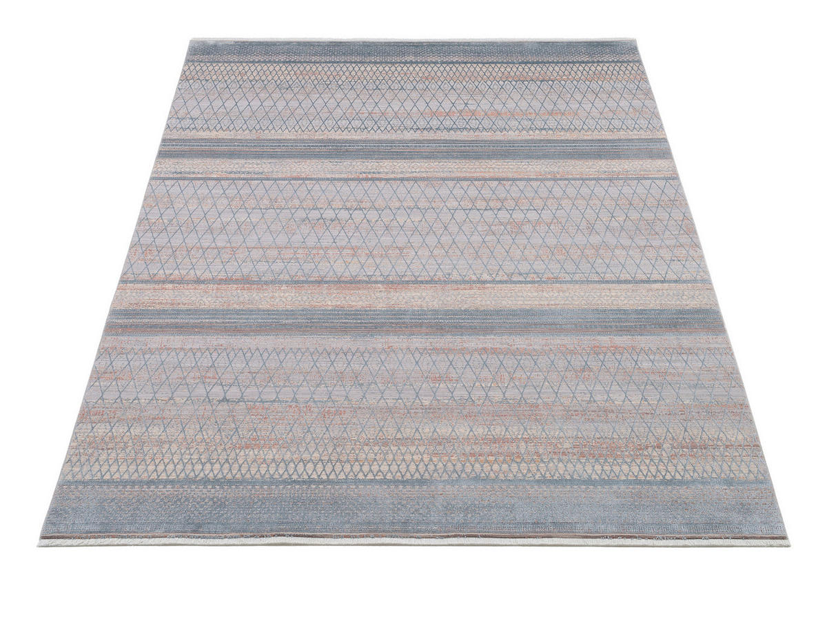 WEBTEPPICH 240/290 cm Tinto Maestro Blau, Creme  - Blau/Creme, Design, Textil (240/290cm) - Dieter Knoll