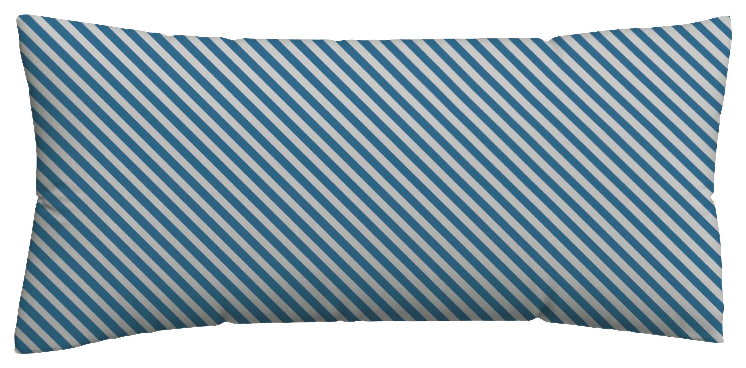 Schlafgut Kopfkissenbezug Woven Satin Fade Blau, Hellgrau 40x80 cm