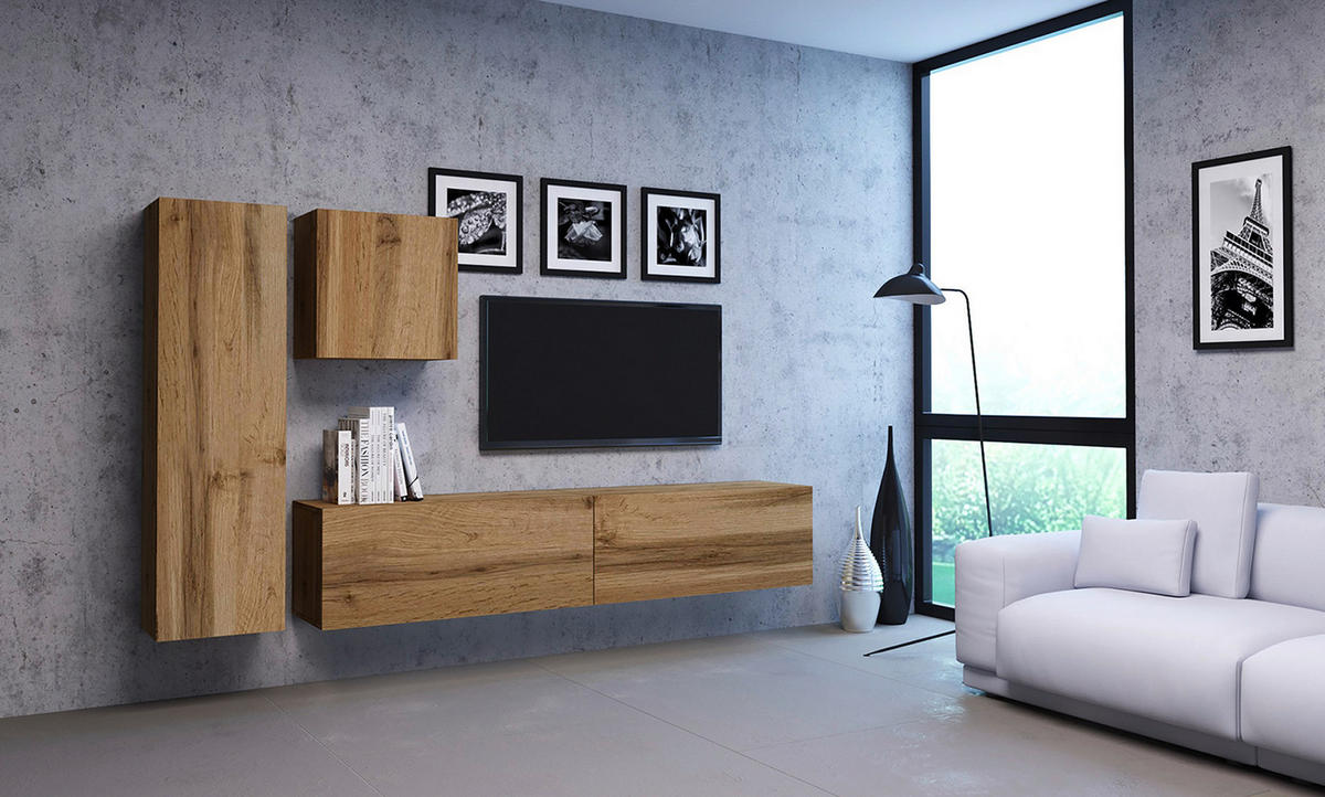 LOWBOARD  in 100/40/38 cm  - Eiche Wotan, Design, Holzwerkstoff (100/40/38cm) - Livetastic