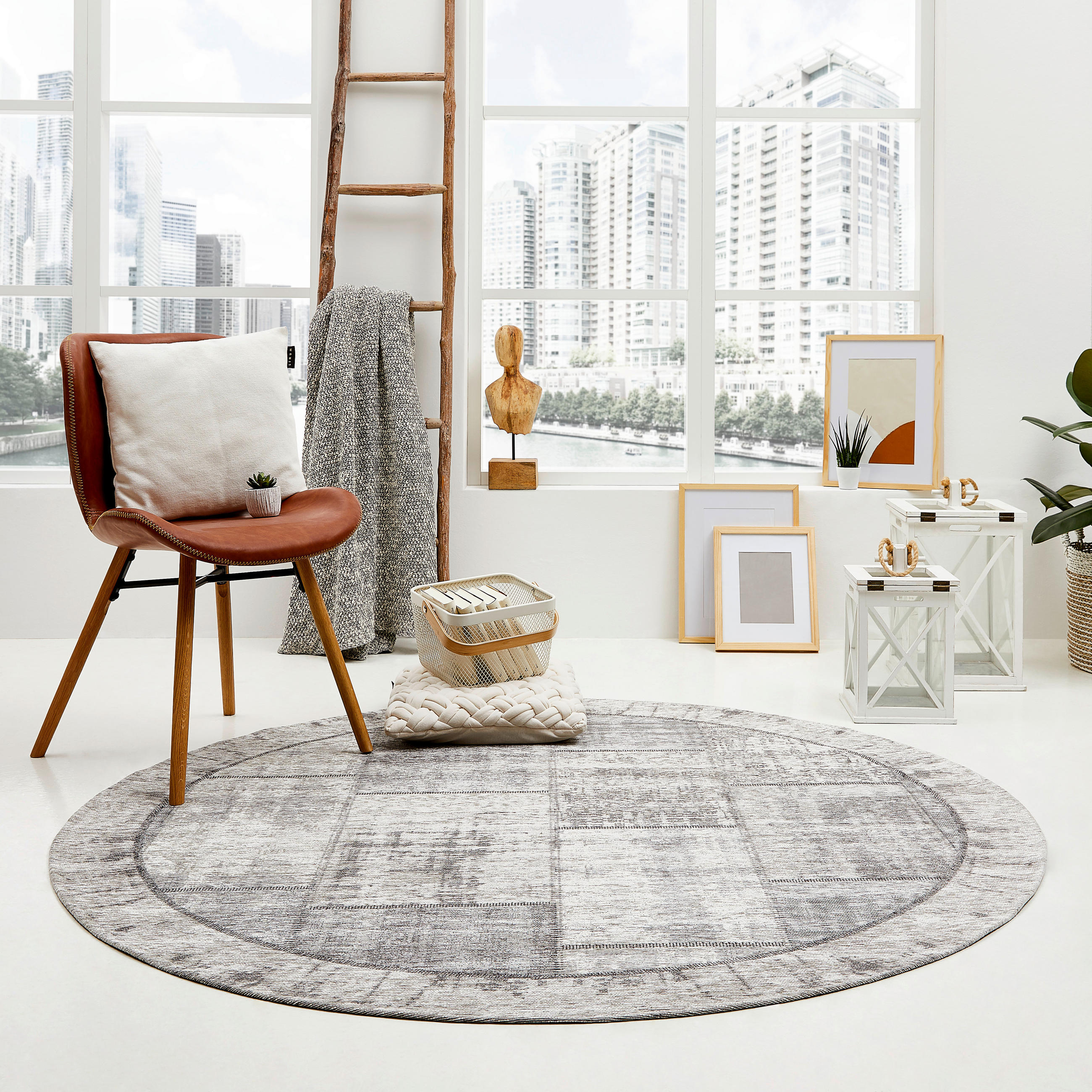 FLACHWEBETEPPICH 160 cm Grau  - Grau, Trend, Textil (160cm) - Novel