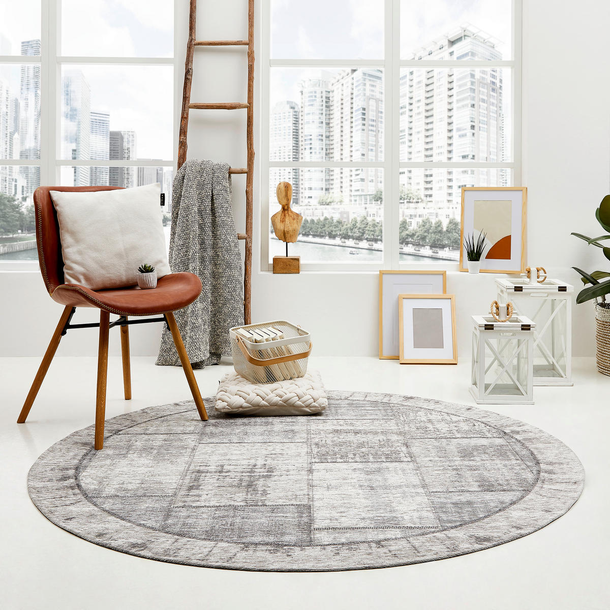 FLACHWEBETEPPICH 160 cm Grau  - Grau, Trend, Textil (160cm) - Novel