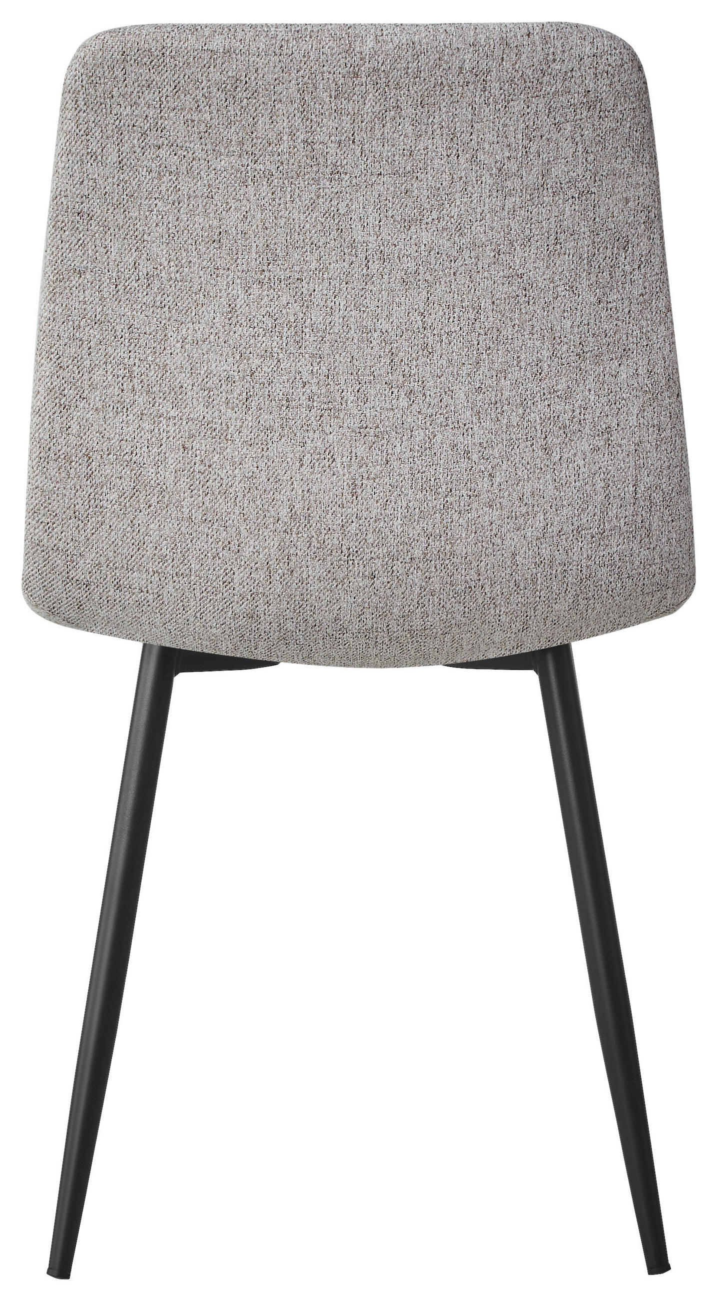 STUHL  in Eisen Webstoff Metall, Textil  - Taupe/Schwarz, Design, Textil/Metall (45/86.5/55cm) - Stylife
