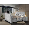 BOXSPRINGBETT 180/200 cm  in Silberfarben  - Silberfarben, KONVENTIONELL, Textil (180/200cm) - Carryhome