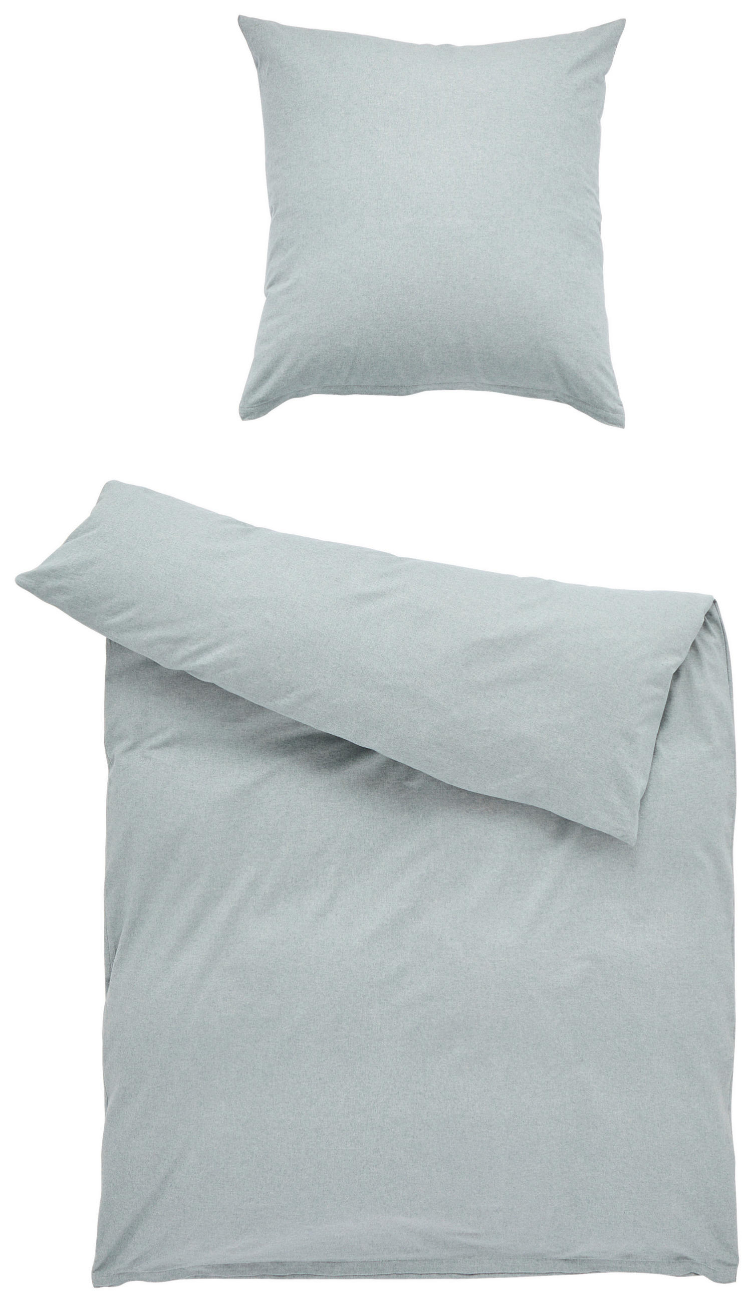 BETTWÄSCHE Flanell 135/200 cm  - Hellblau, Basics, Textil (135/200cm) - Novel