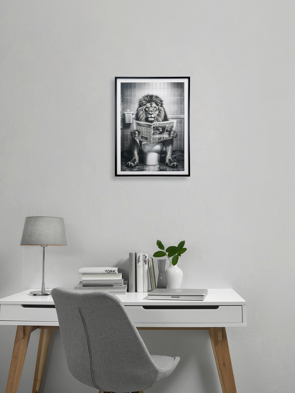 ART PRINT 50/70 cm  - negru, Trend, plastic/textil (50/70cm) - Monee