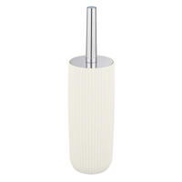 WC-BÜRSTENGARNITUR - Chromfarben/Weiß, Basics, Kunststoff (10/36,5/10cm) - Wenko