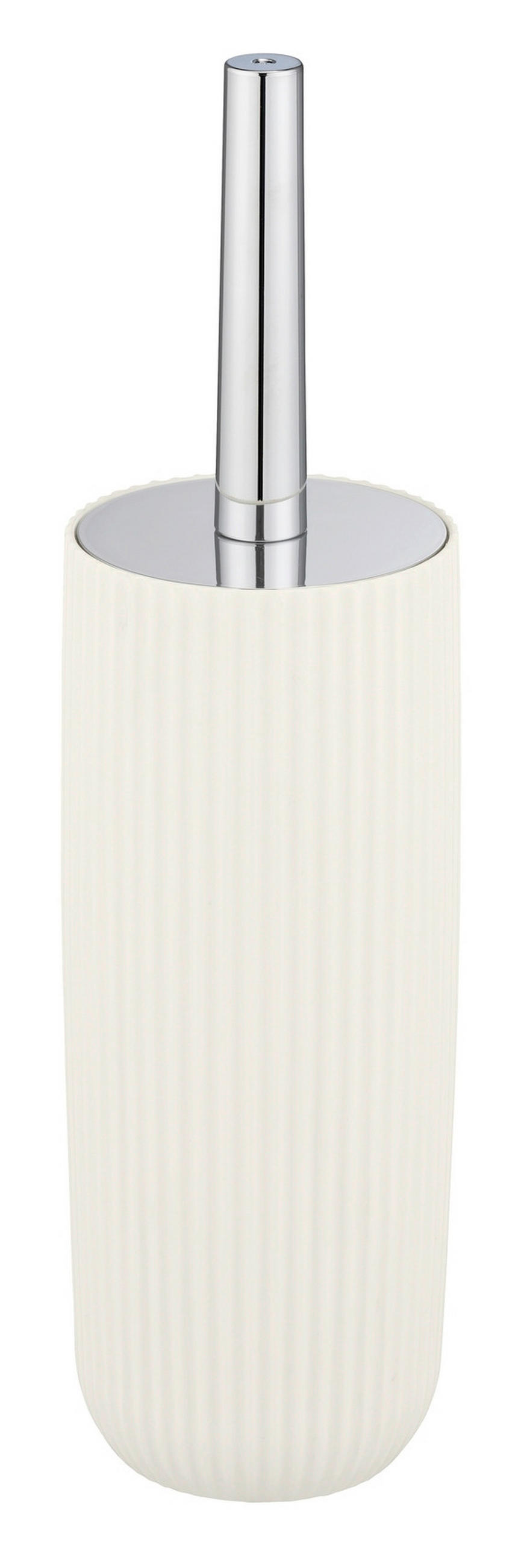 WC-BÜRSTENGARNITUR - Chromfarben/Weiß, Basics, Kunststoff (10/36,5/10cm) - Wenko