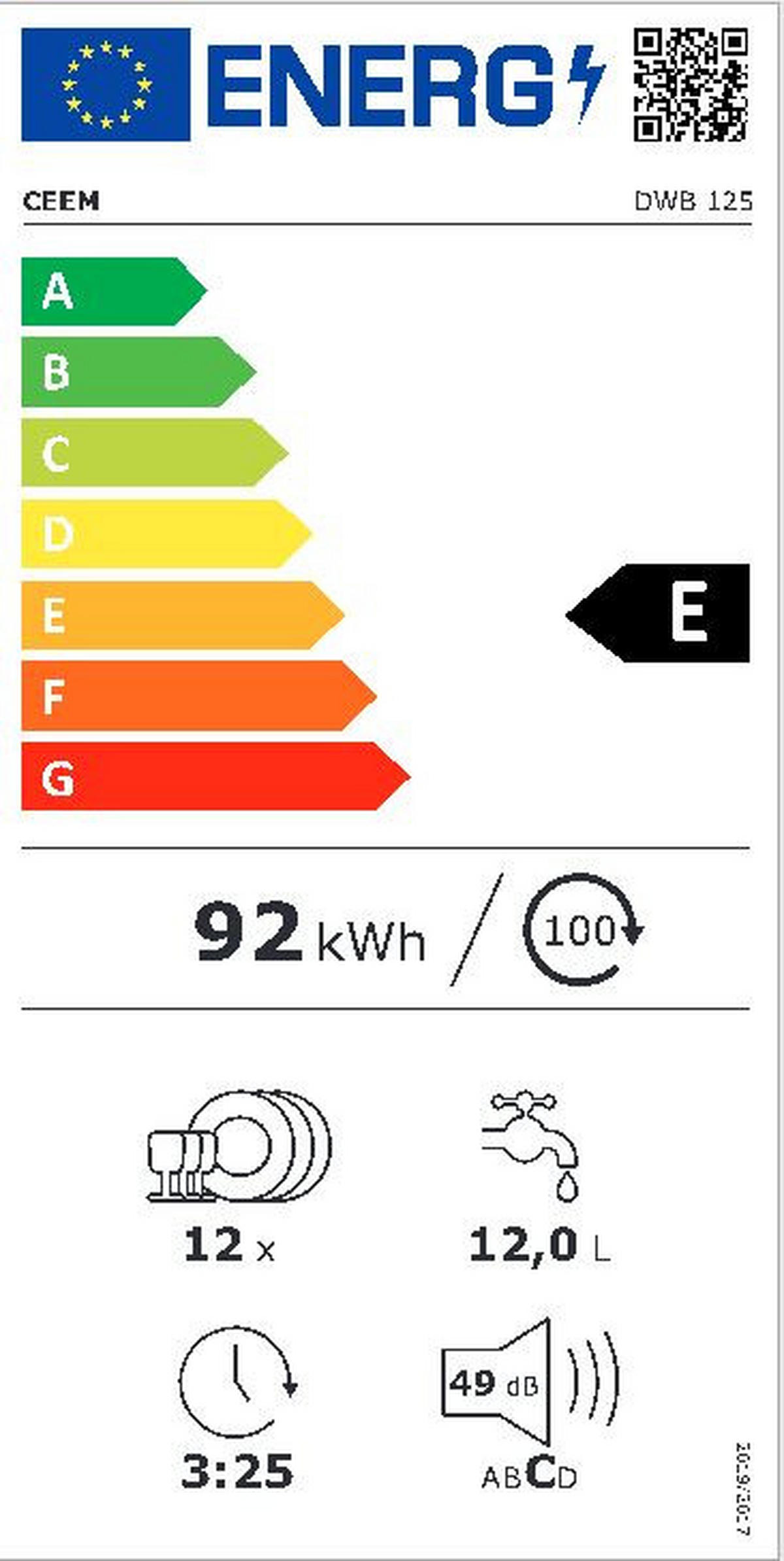 GESCHIRRSPÜLER CEEM DWB 125  - Basics, Kunststoff/Metall (64,4/85,1/66,1cm) - CEEM