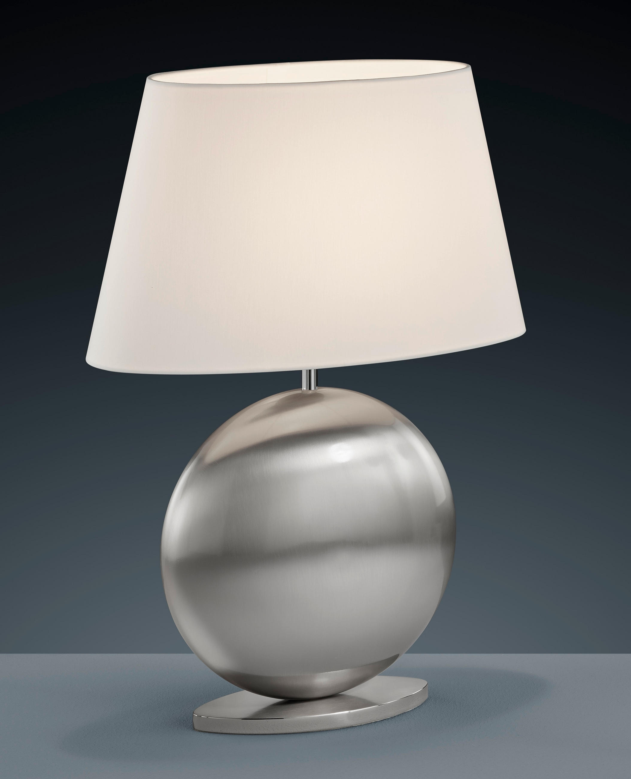 TISCHLEUCHTE 36/51 cm   - Messingfarben, Basics, Textil/Metall (36/51cm) - Bankamp