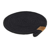 PODMETAČ ZA LONAC Life Style  - crna, Design, tekstil (20/20/1cm) - Justinus