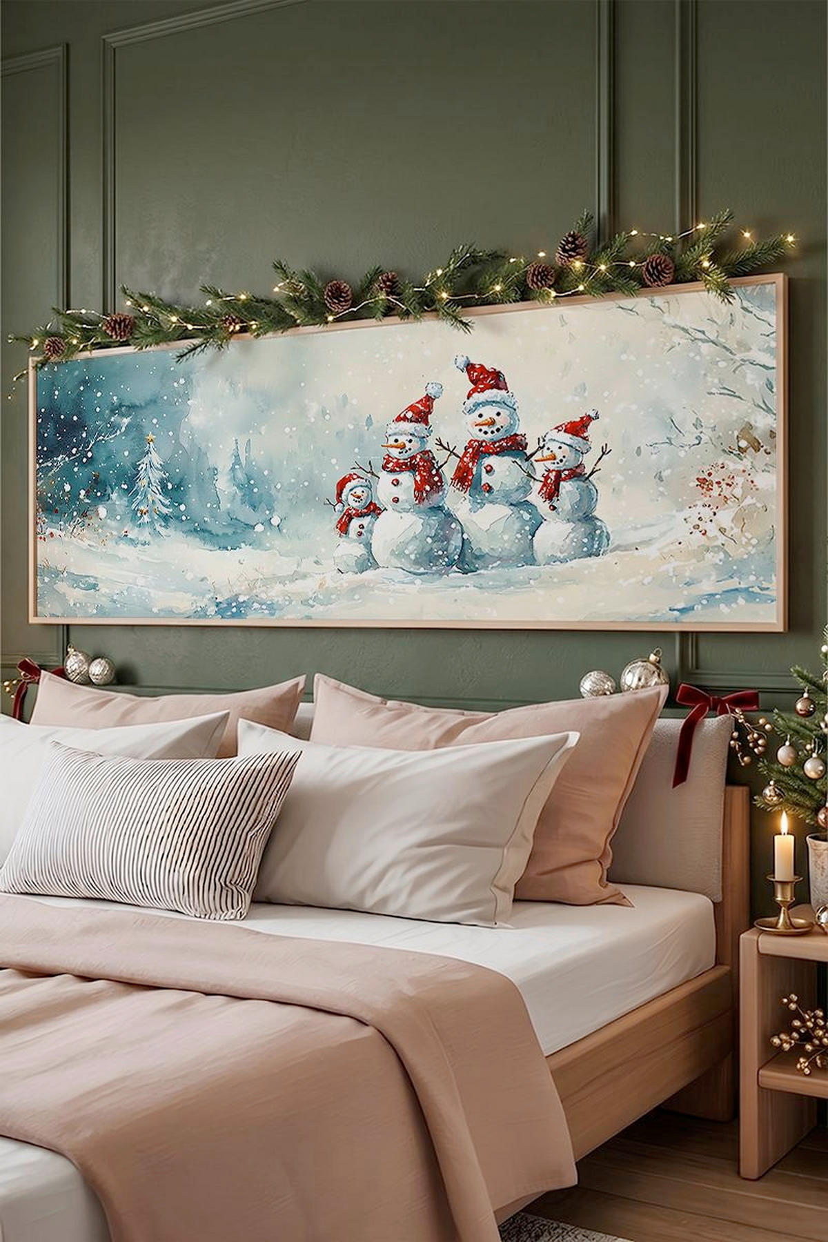 LEINWANDBILD Multicolor 120/50 cm  - Beige/Multicolor, Basics, Holz (120/50cm) - X-Mas