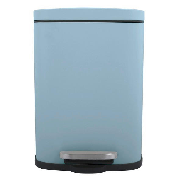TRETEIMER AKIRA 5 L  - Pastellblau/Schwarz, Basics, Kunststoff/Metall (21,4/17,6/30cm) - Spirella