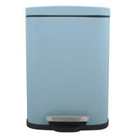 TRETEIMER AKIRA 5 L  - Pastellblau/Schwarz, Basics, Kunststoff/Metall (21,4/17,6/30cm) - Spirella