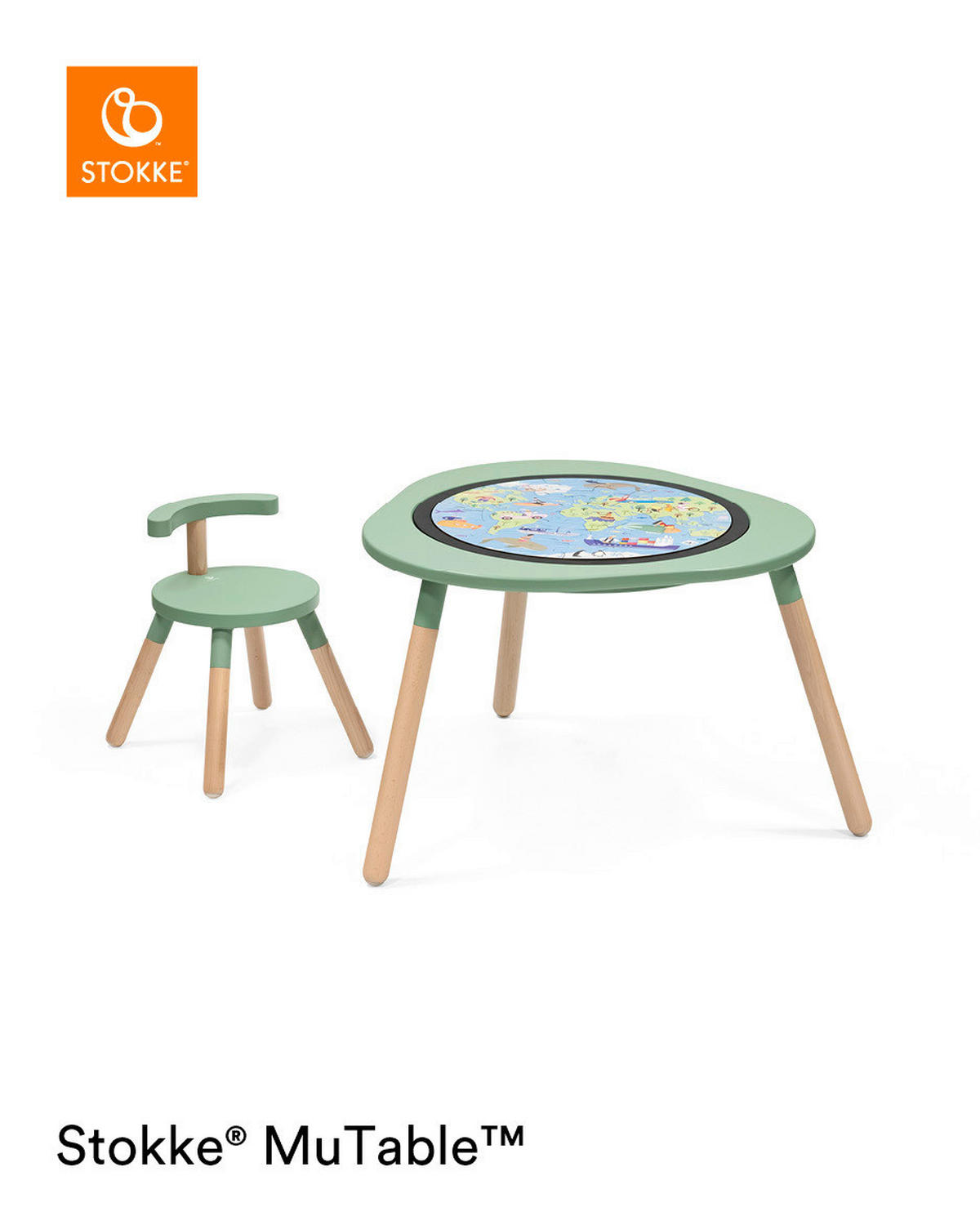 SPIELMATTE MuTable  - Multicolor, Basics, Holz (48/48/1cm) - Stokke