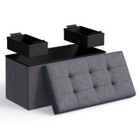 SITZBOX in Textil, Holzwerkstoff Grau  - Grau, Basics, Holzwerkstoff/Textil (76/38/38cm)