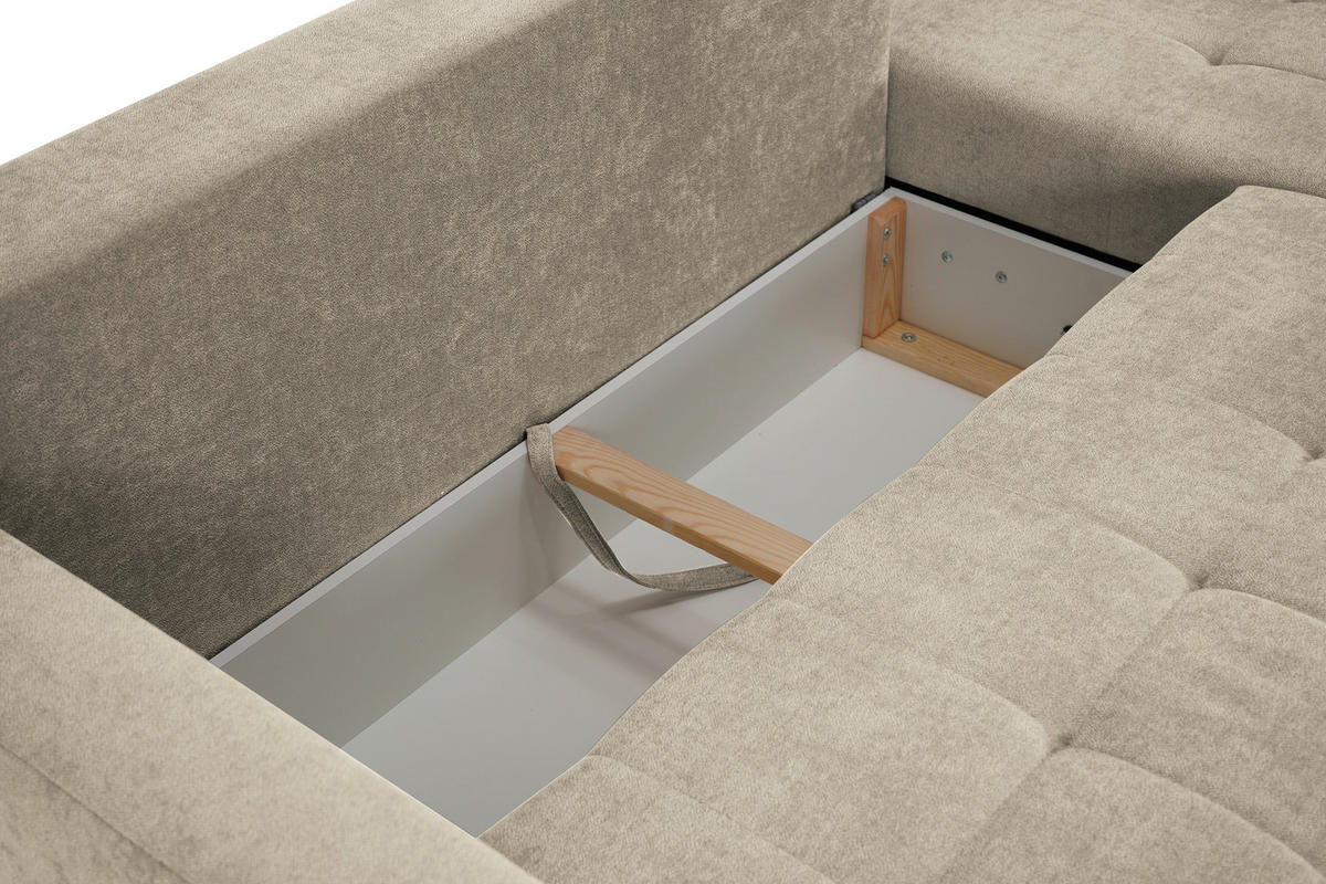 HÖRNSOFFA i cremefärgad  - cremefärgad, Design, textil (232/141cm) - MID.YOU