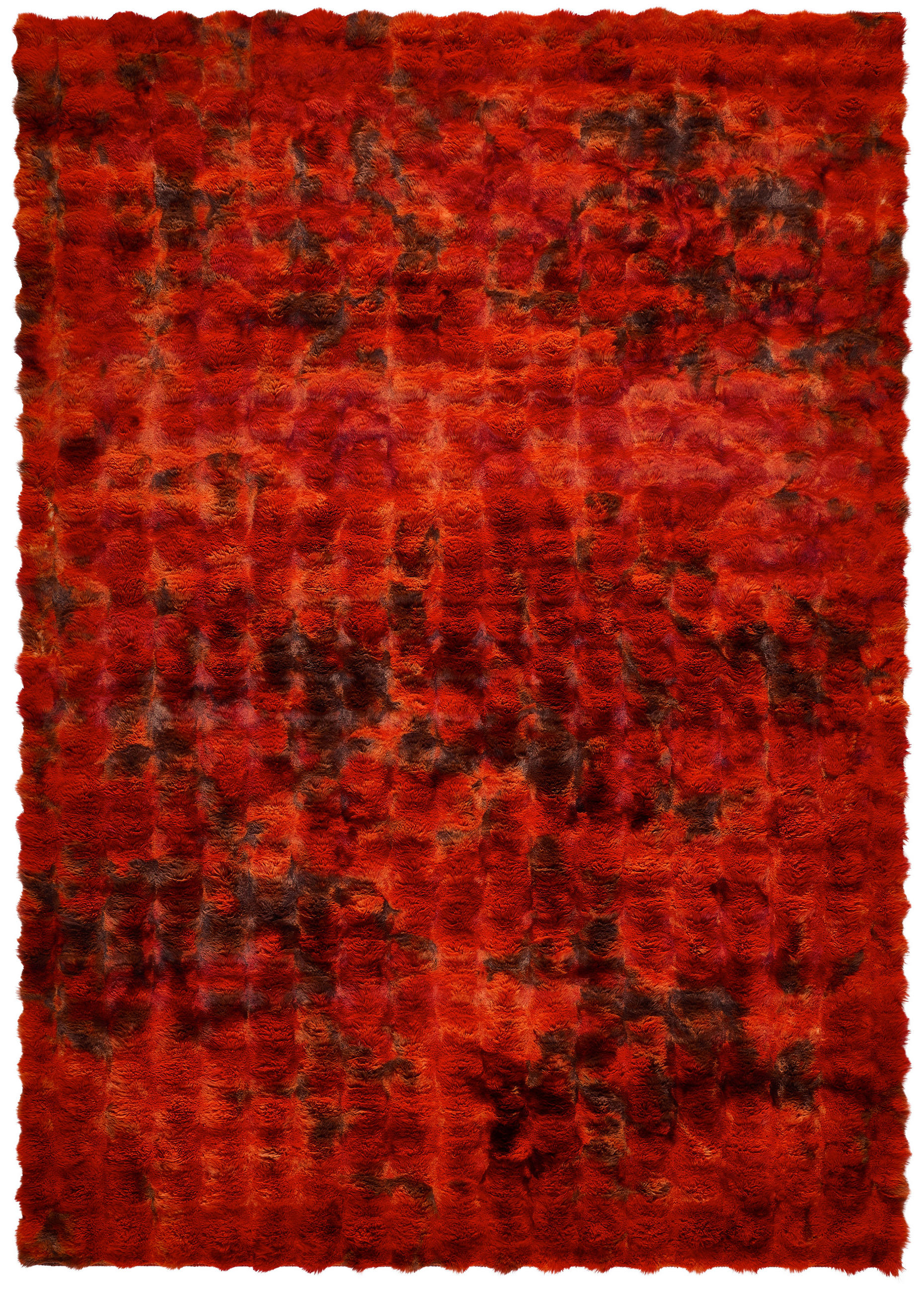 Novel Hochflorteppich Bubbles Rot 160x230 cm