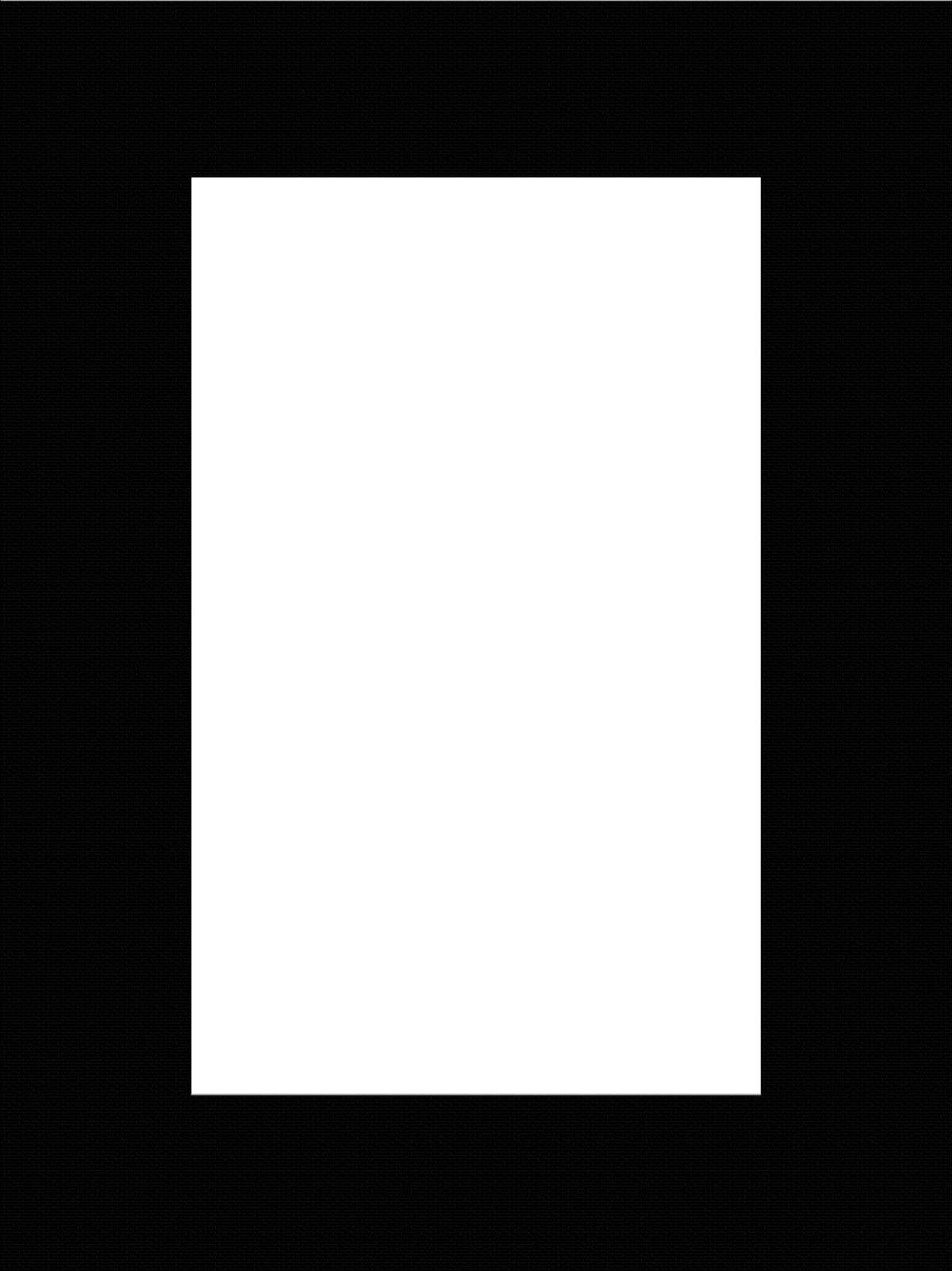 PASSEPARTOUT in Schwarz  - Schwarz, Basics, Papier (30/40/0,1cm)