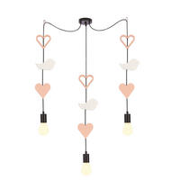 KINDERHÄNGELEUCHTE 100/15/100 cm   - Pink/Weiß, Basics, Holzwerkstoff/Metall (100/15/100cm)