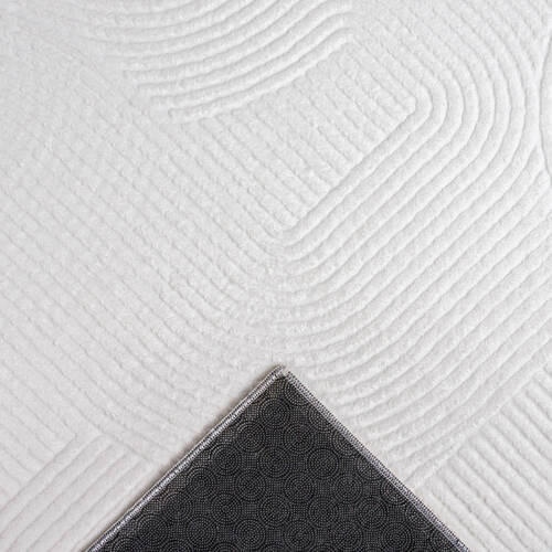 Thumbnail - Novel Webteppich Stilo, Weiß, Textil, Struktur, rechteckig, 160x220 cm, Oeko-Tex® Standard 100, für Fußbodenheizung geei...