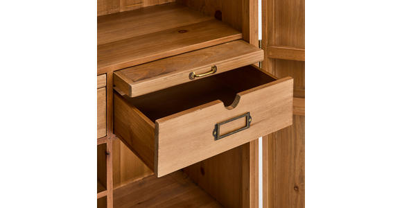 BARSCHRANK Tanne massiv Naturfarben  - Goldfarben/Naturfarben, LIFESTYLE, Holz/Metall (64,5/146,5/45cm) - Landscape