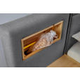 BOXSPRINGBETT 160/200 cm in Eichefarben, Hellgrau - Eichefarben/Hellgrau, Natur, Holz/Textil (160/200cm) - Valnatura