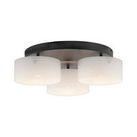 LED-DECKENLEUCHTE Marika 57/57/20 cm   - Schwarz, Design, Glas/Kunststoff (57/57/20cm) - Paul Neuhaus