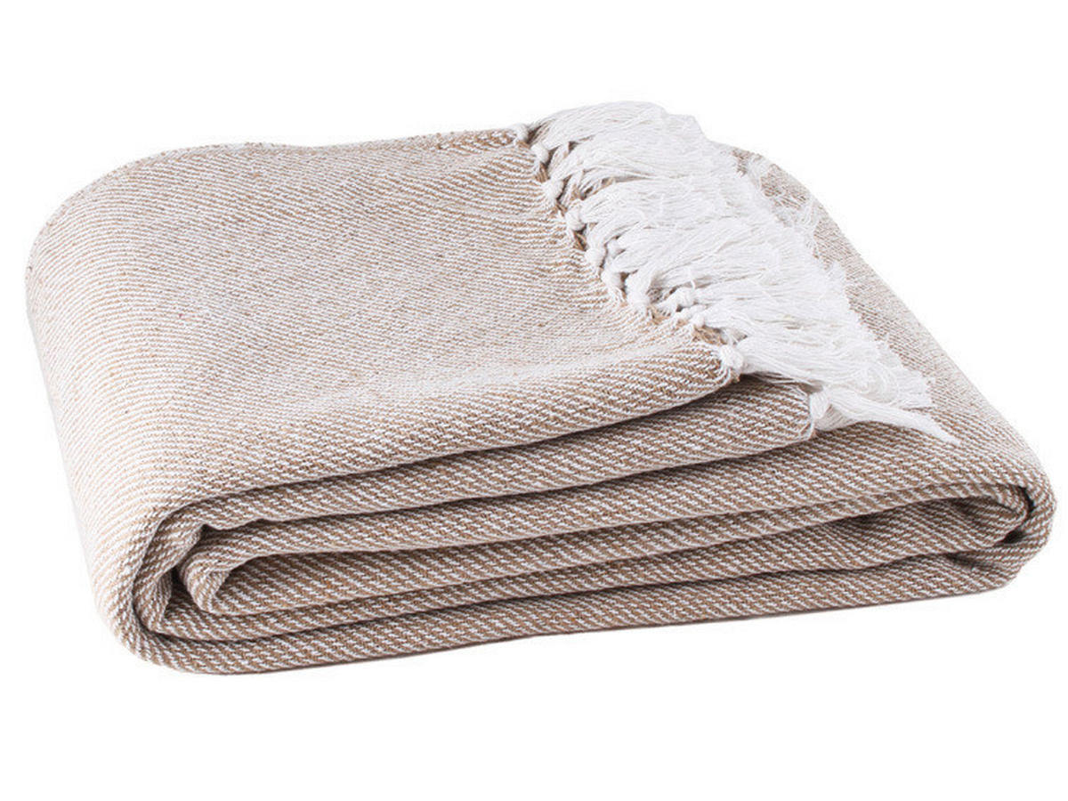ÁGYTAKARÓ 200/220 cm  - bézs, Basics, textil (200/220cm)