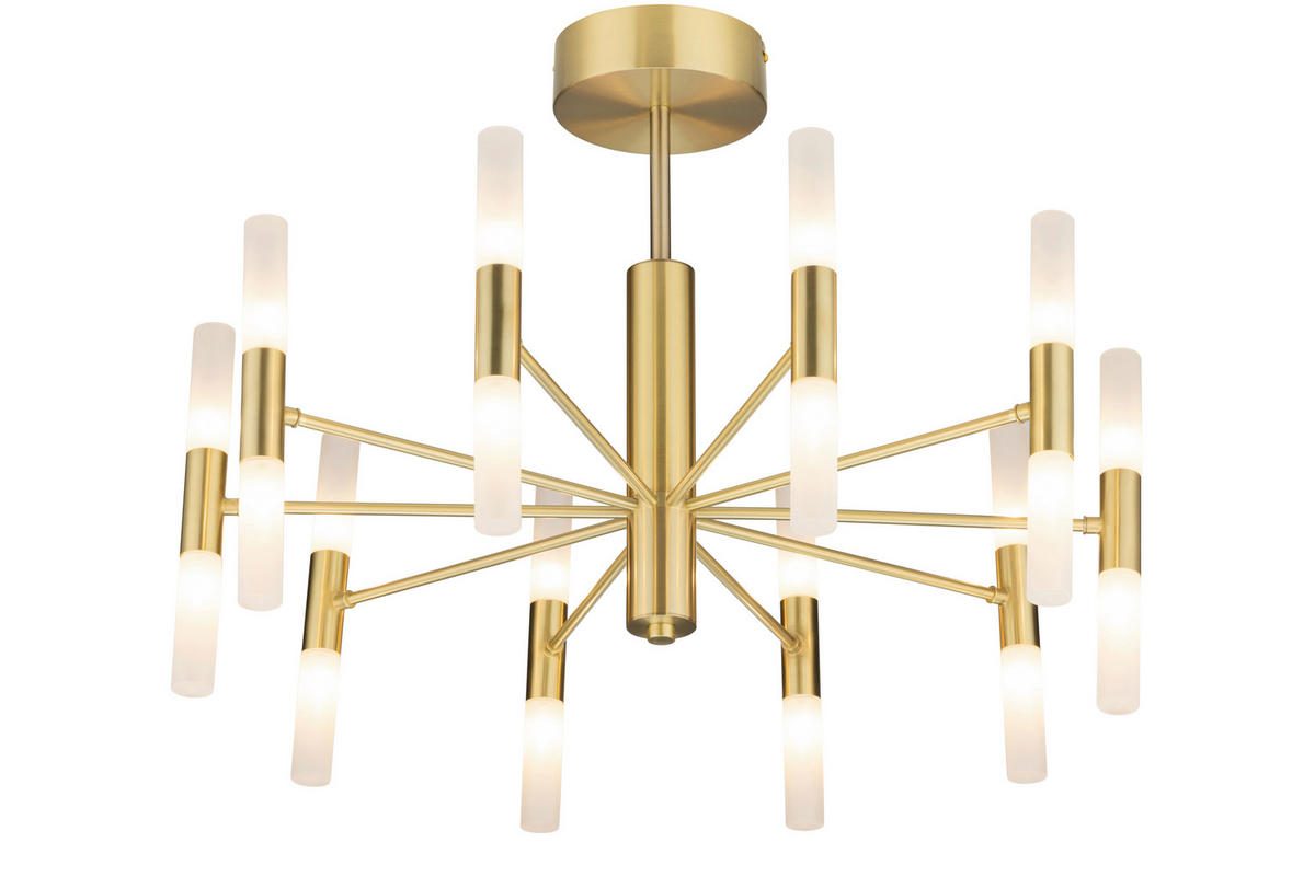 DECKENLEUCHTE 68,5/49,5 cm  - Weiß, Trend, Glas (68,5/49,5cm) - Collett's Monde