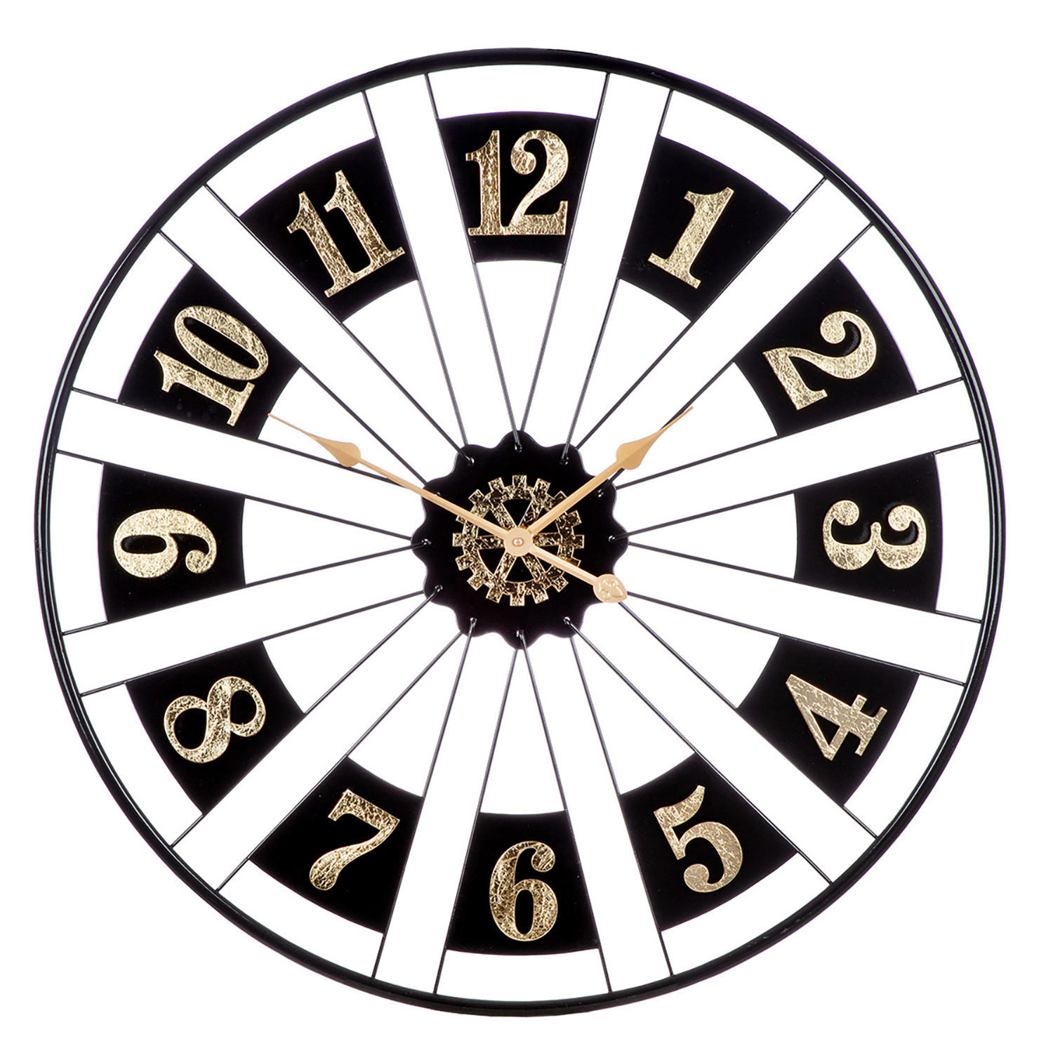 WANDUHR Passage Schwarz, Goldfarben  - Goldfarben/Schwarz, LIFESTYLE, Metall (80/4,5cm)