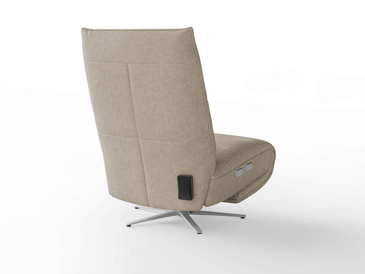RELAXAČNÍ KŘESLO, textil, barvy stříbra - barvy stříbra, Basics, kov/textil (80/109/98cm) - Sit & More