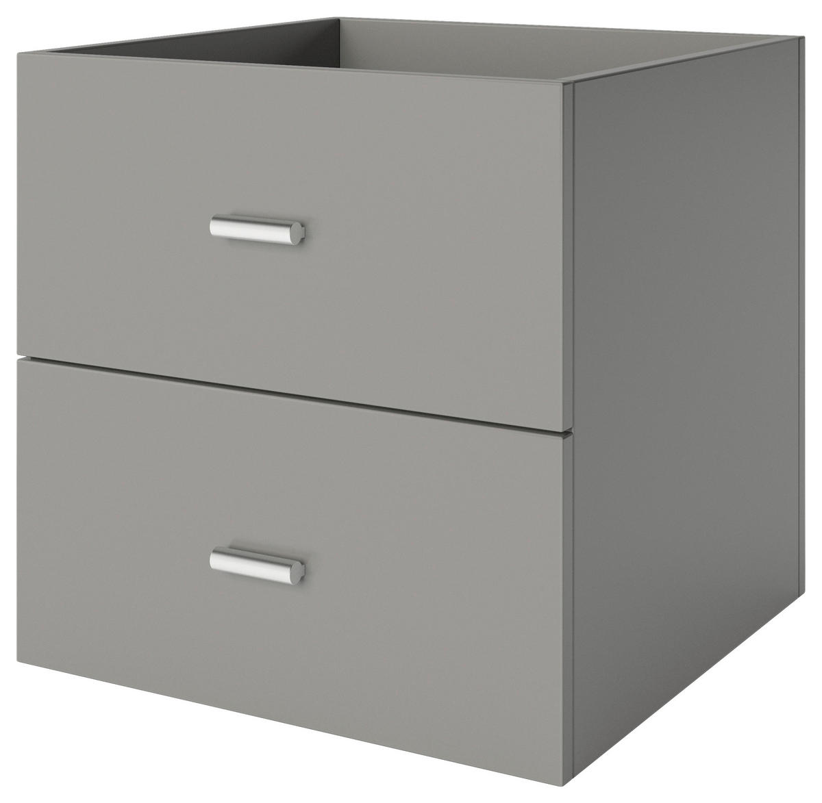 DOPPELSCHUBLADE - Silberfarben/Grau, Basics, Holzwerkstoff/Kunststoff (34/34/33,4cm) - MID.YOU