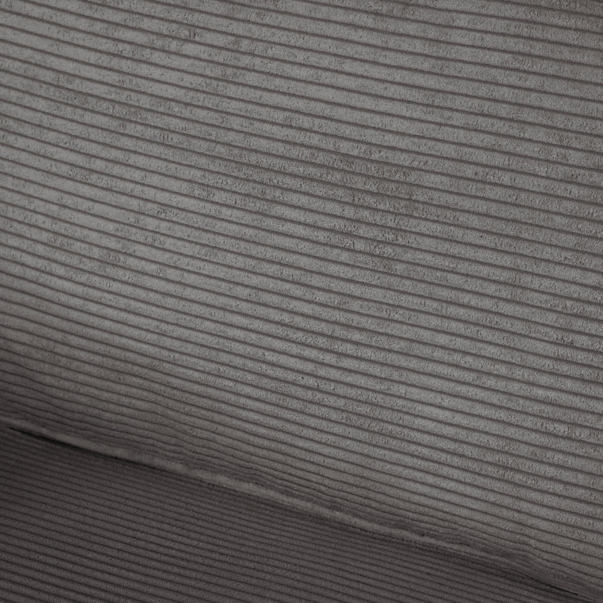 SCHLAFSOFA in Cord Grau  - Dunkelbraun/Grau, Design, Holz/Textil (203/85/99cm) - MID.YOU