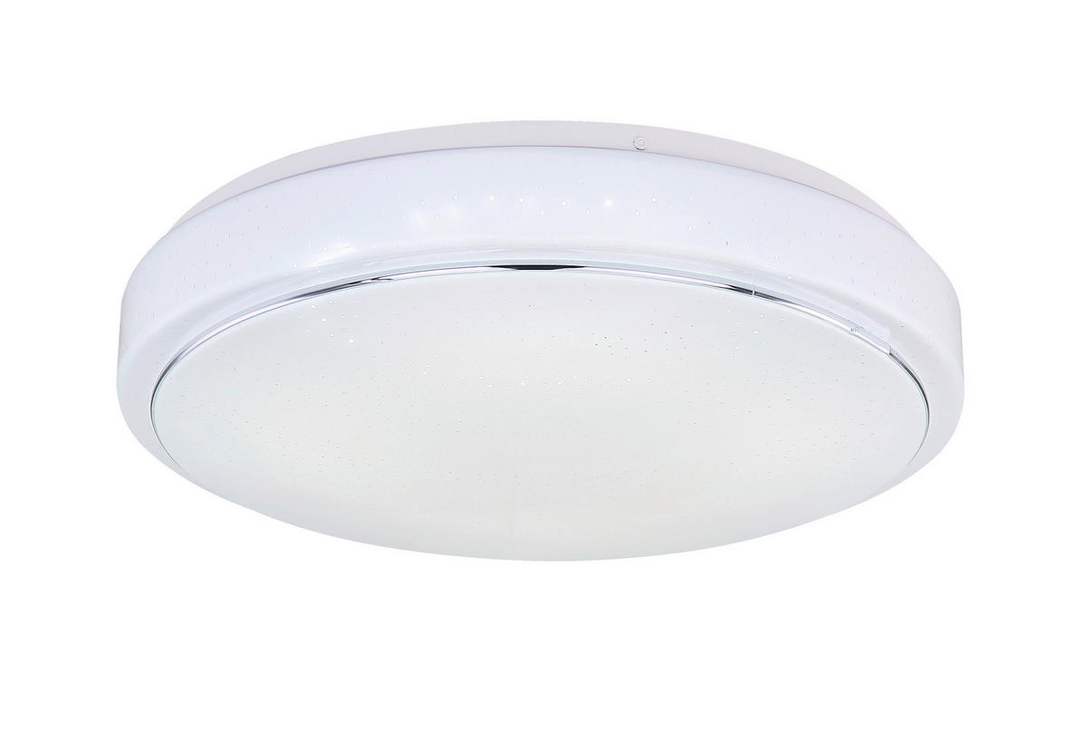 STROPNA LED-SVETILKA  Kalle //3000-6000 K/230 V/ - bela/opal, Konvencionalno, kovina/umetna masa (37,5/7,5cm)